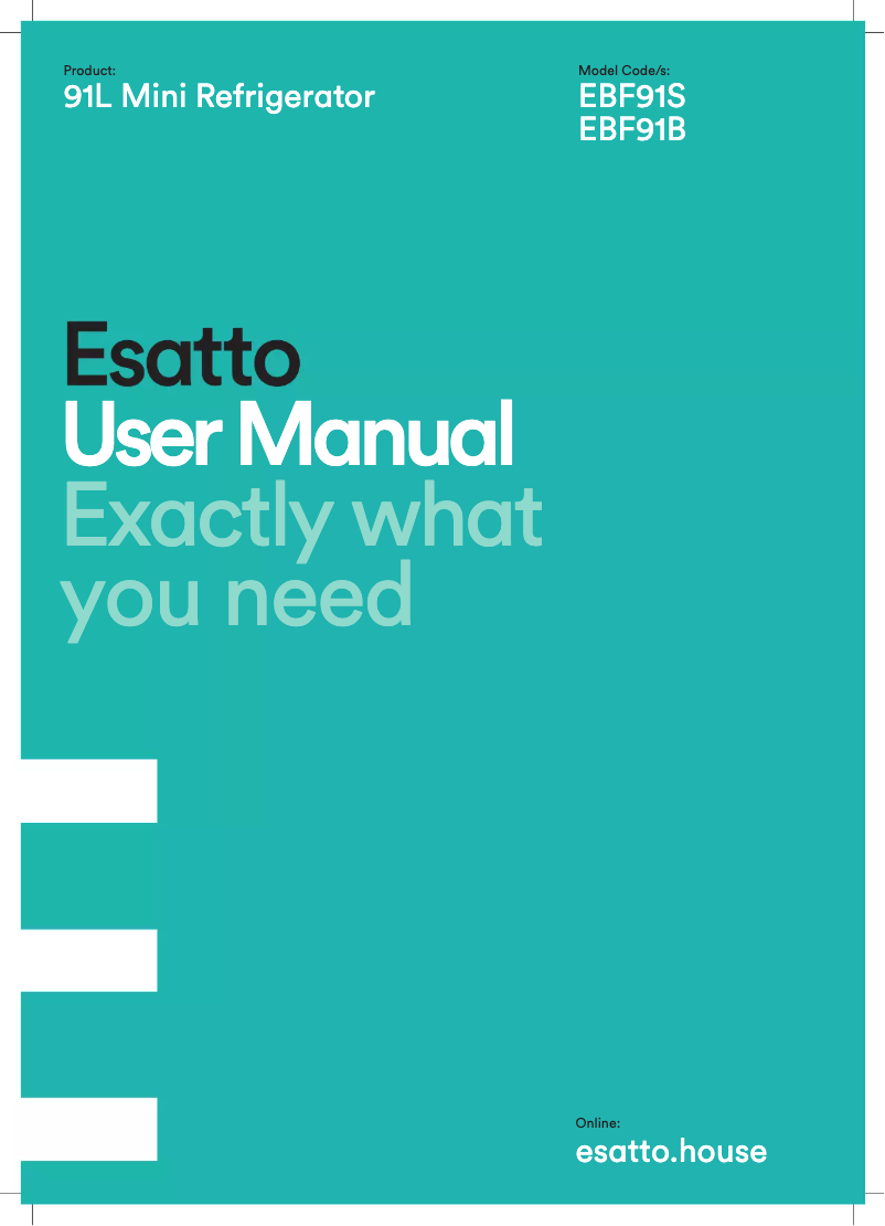 Imagen de la primera página del manual del dispositivo EBF91