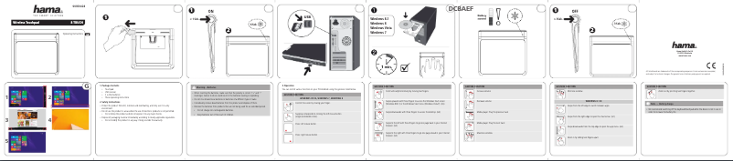 Página nº 1 - Manual de usuario Hama 8 Touch