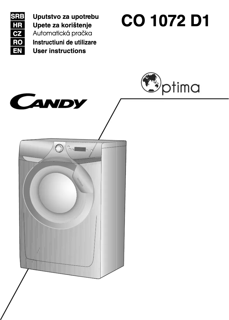 Página 1 del manual Manual de usuario Candy CO 1072D1-S