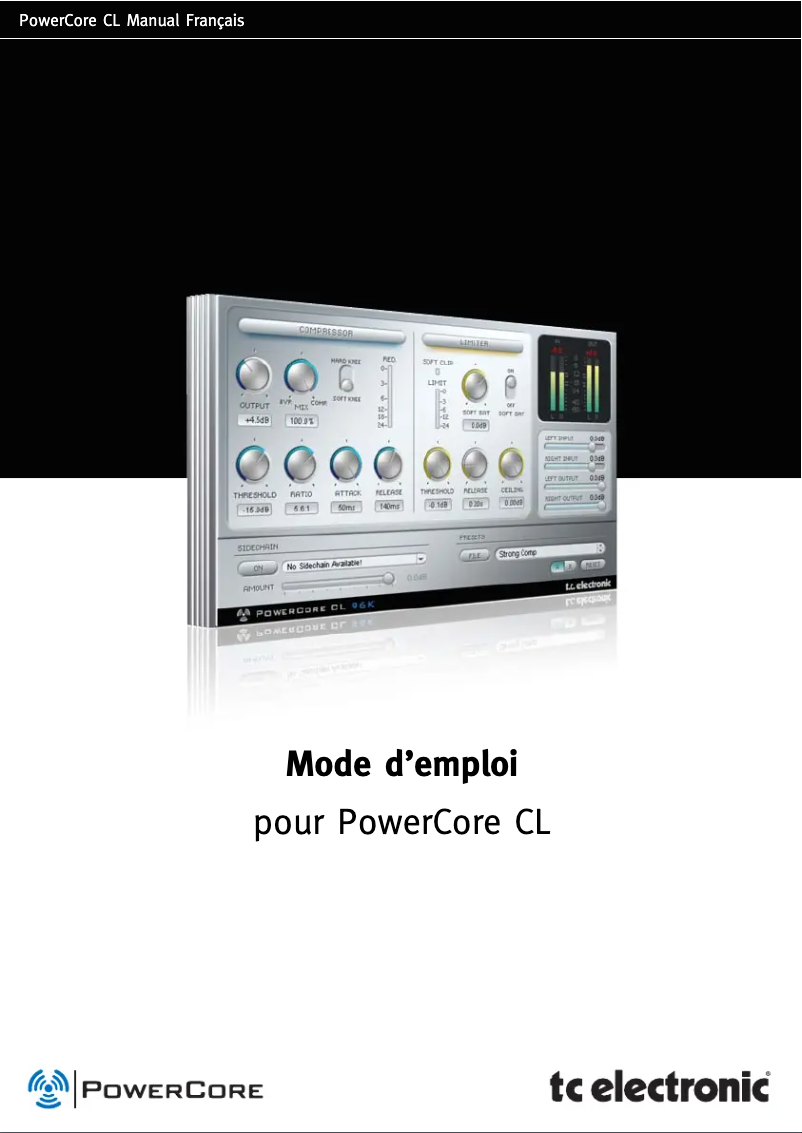 Imagen de la primera página del manual del dispositivo PowerCore CL