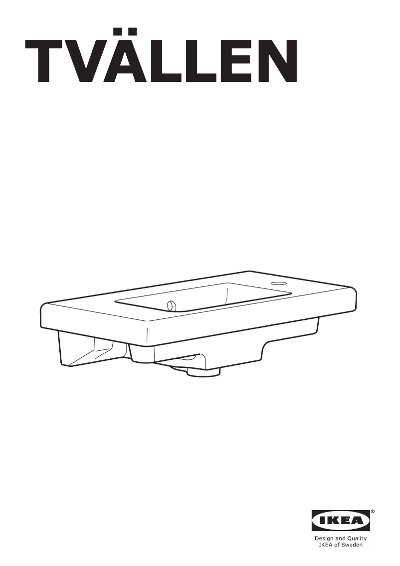 Imagen de la primera página del manual del dispositivo TVÄLLEN