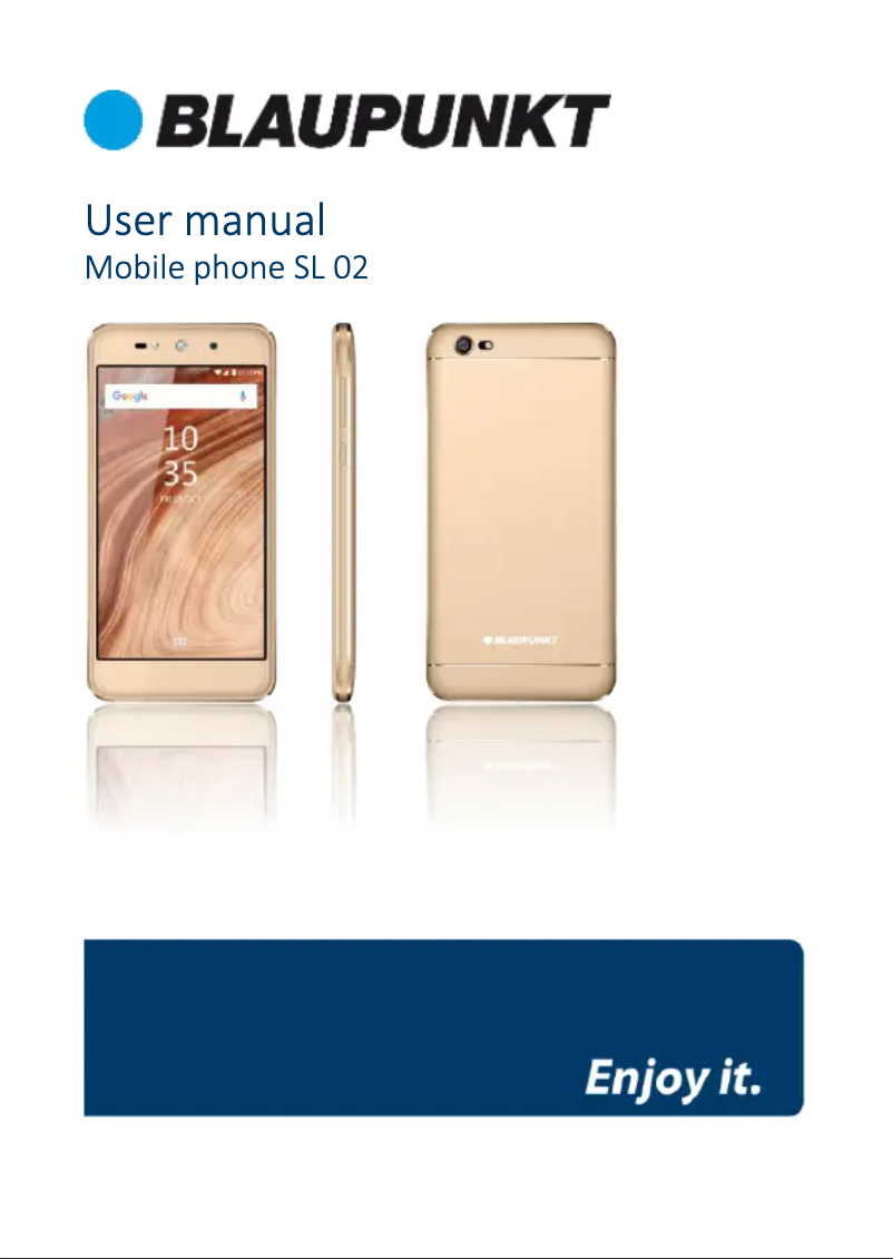 Imagen de la primera página del manual del dispositivo SL 02