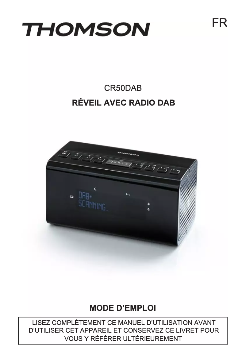 Página nº 1 - Manual de usuario Thomson CR50DAB
