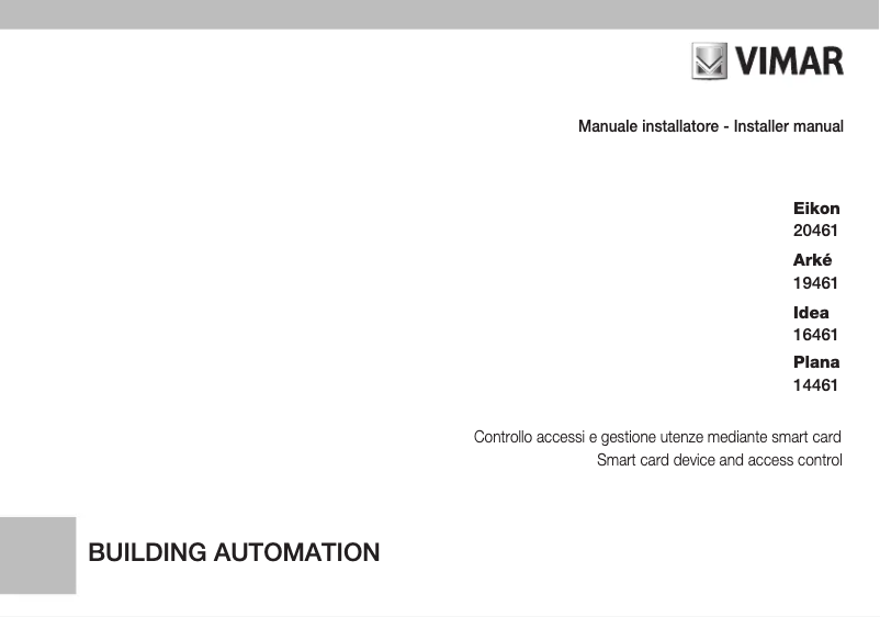 Página 1 del manual Manual de usuario Vimar 20461.N