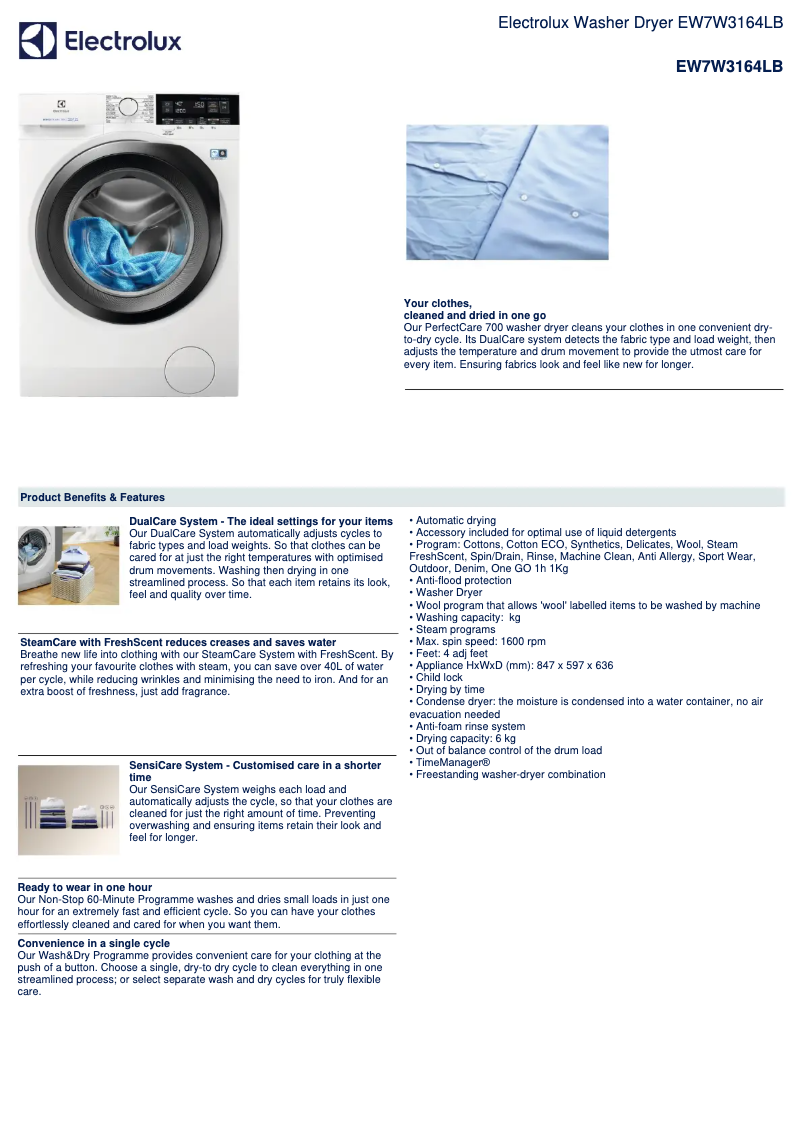 Imagen de la primera página del manual del dispositivo EW7W3164LB