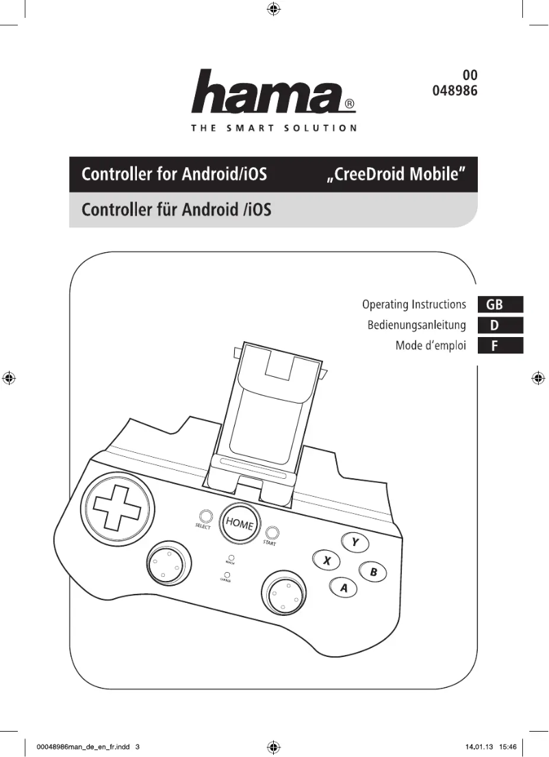Imagen de la primera página del manual del dispositivo CreeDroid Mobile