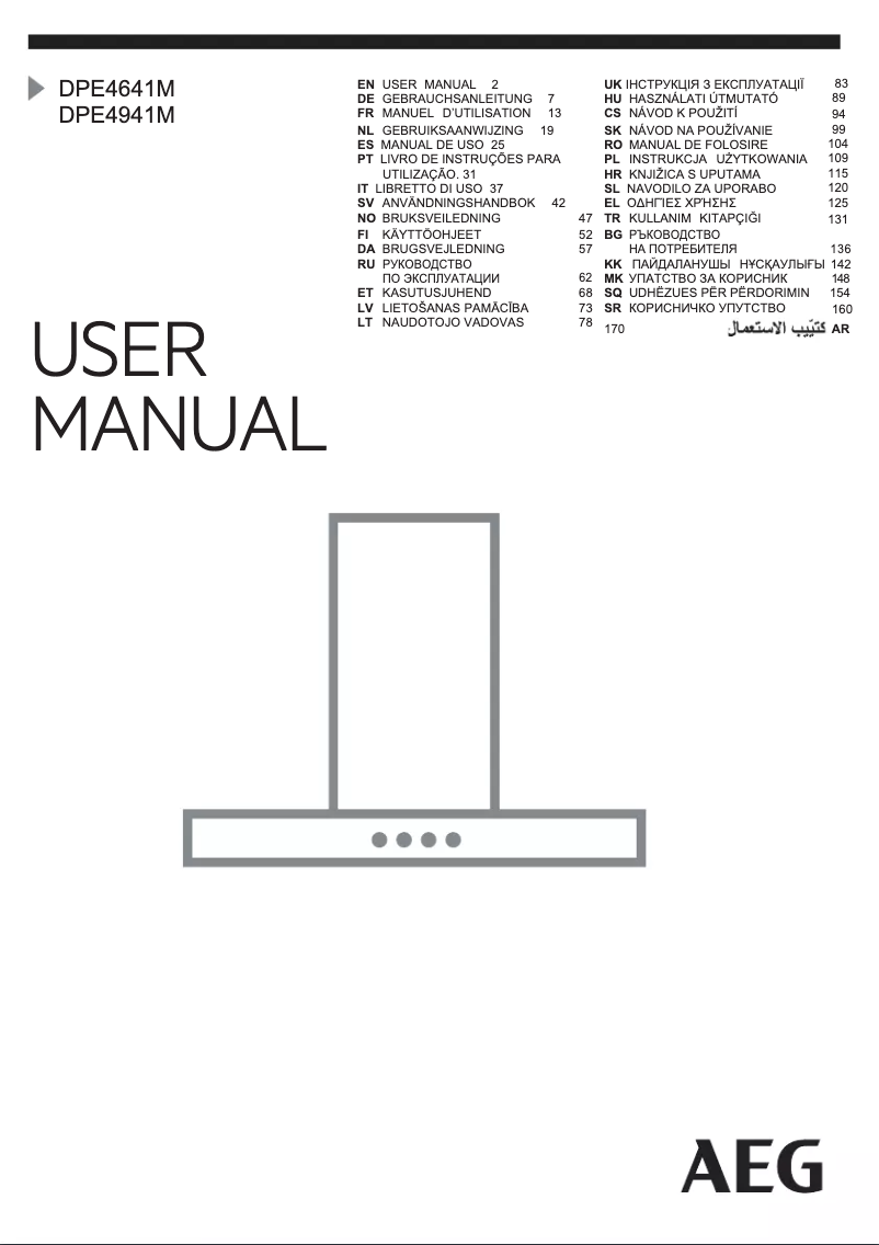 Página nº 1 - Manual de usuario AEG DPE4641M