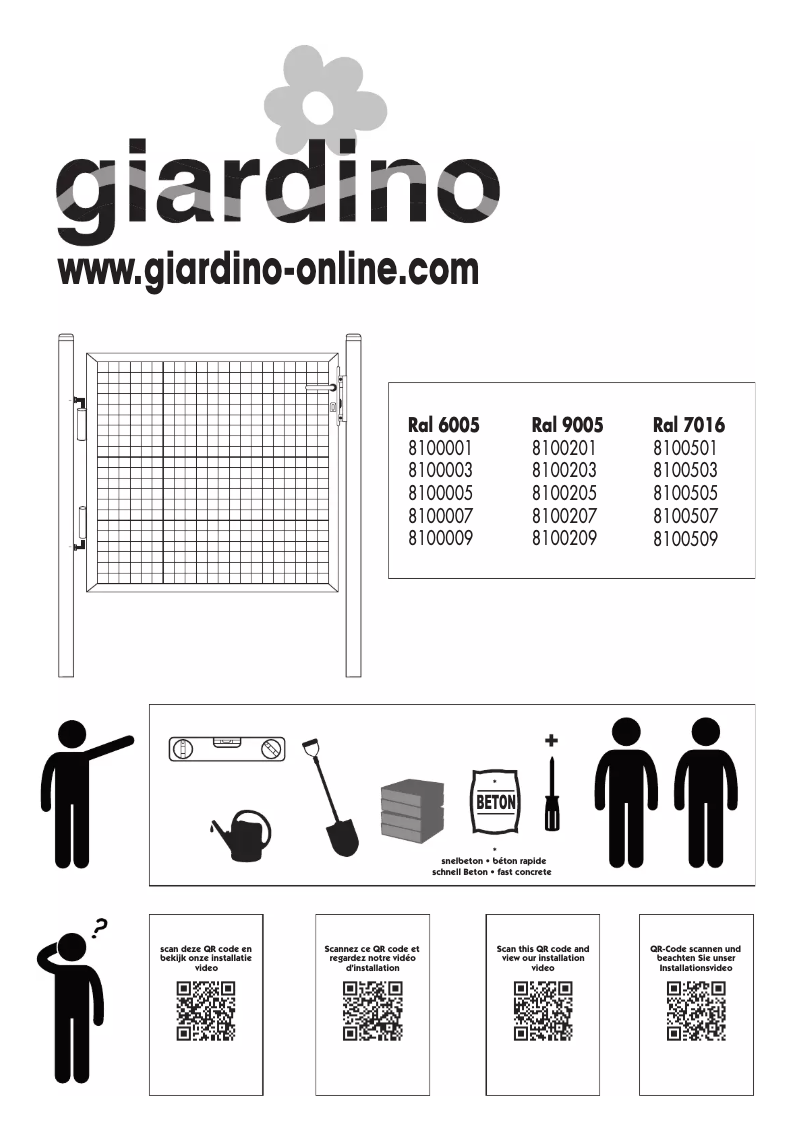 Imagen de la primera página del manual del dispositivo 8100209