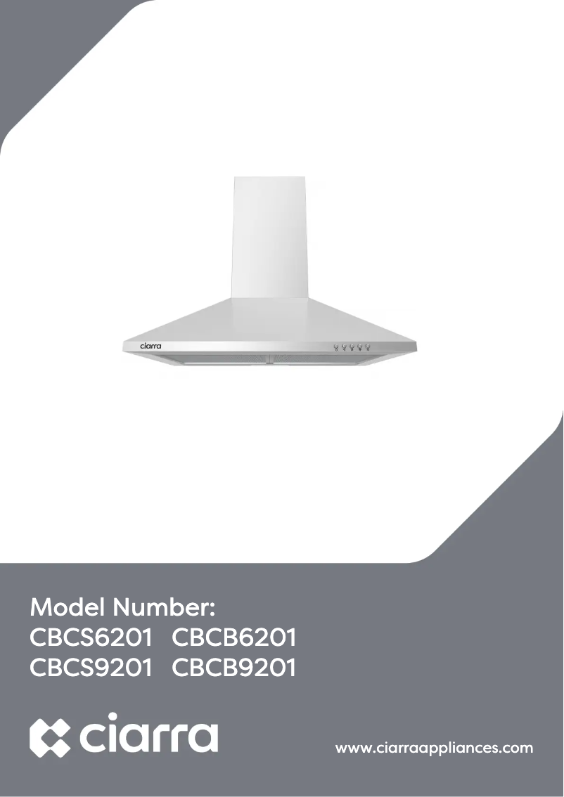 Página 1 del manual Manual de usuario Ciarra CBCS6201