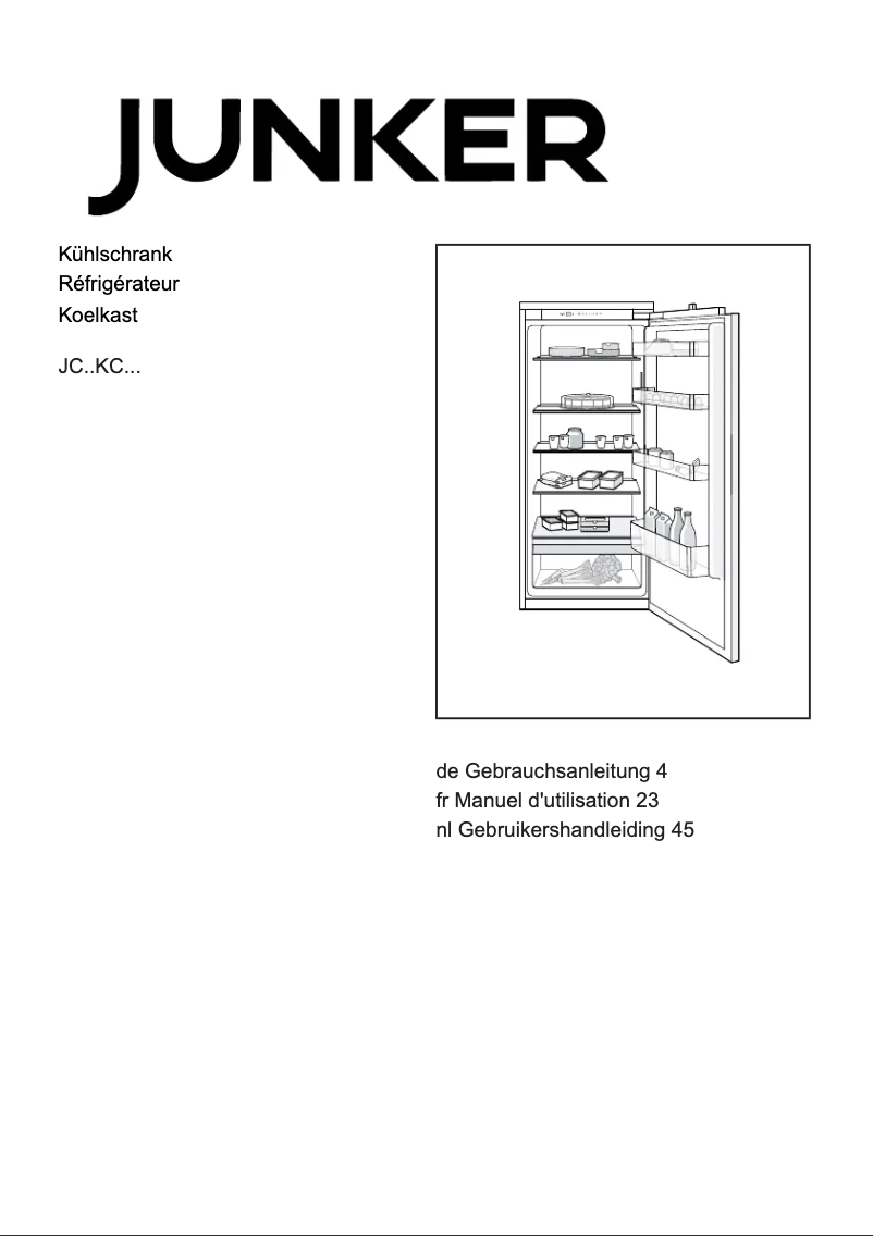 Página 1 del manual Manual de usuario Junker JC30KCSE0
