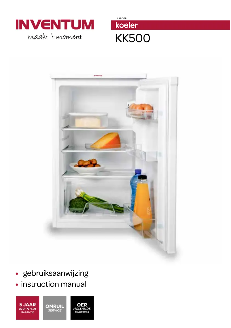 Imagen de la primera página del manual del dispositivo KK500