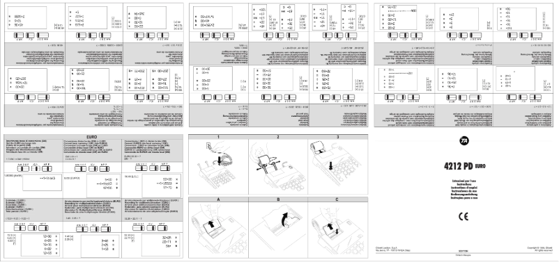 Página 1 del manual Manual de usuario Olivetti 4212 PD euro