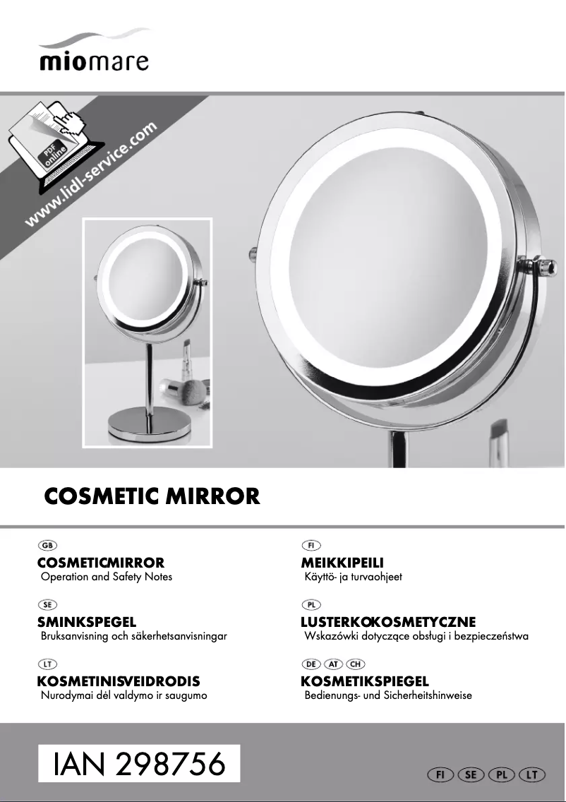 Imagen de la primera página del manual del dispositivo IAN 285890