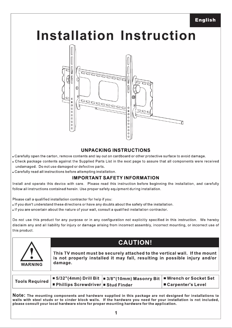 Página 1 del manual Manual de usuario Duronic TVB103M