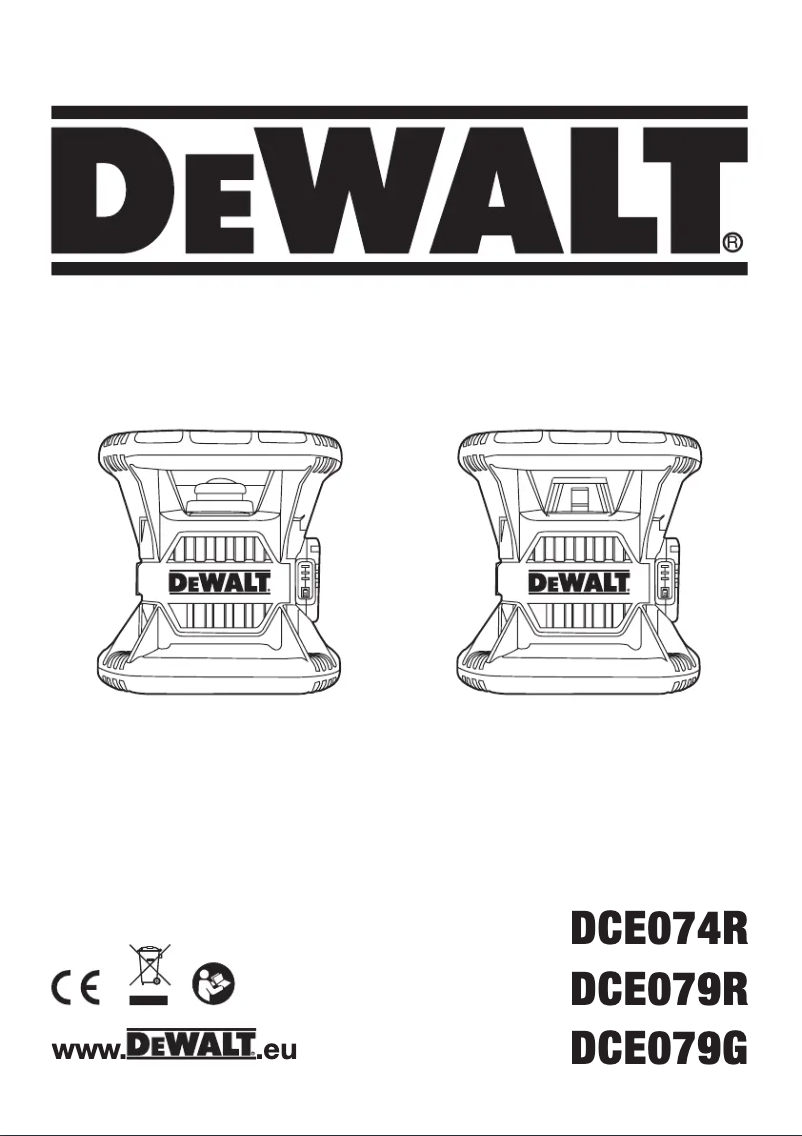 Página 1 del manual Manual de usuario DeWalt DCE074R