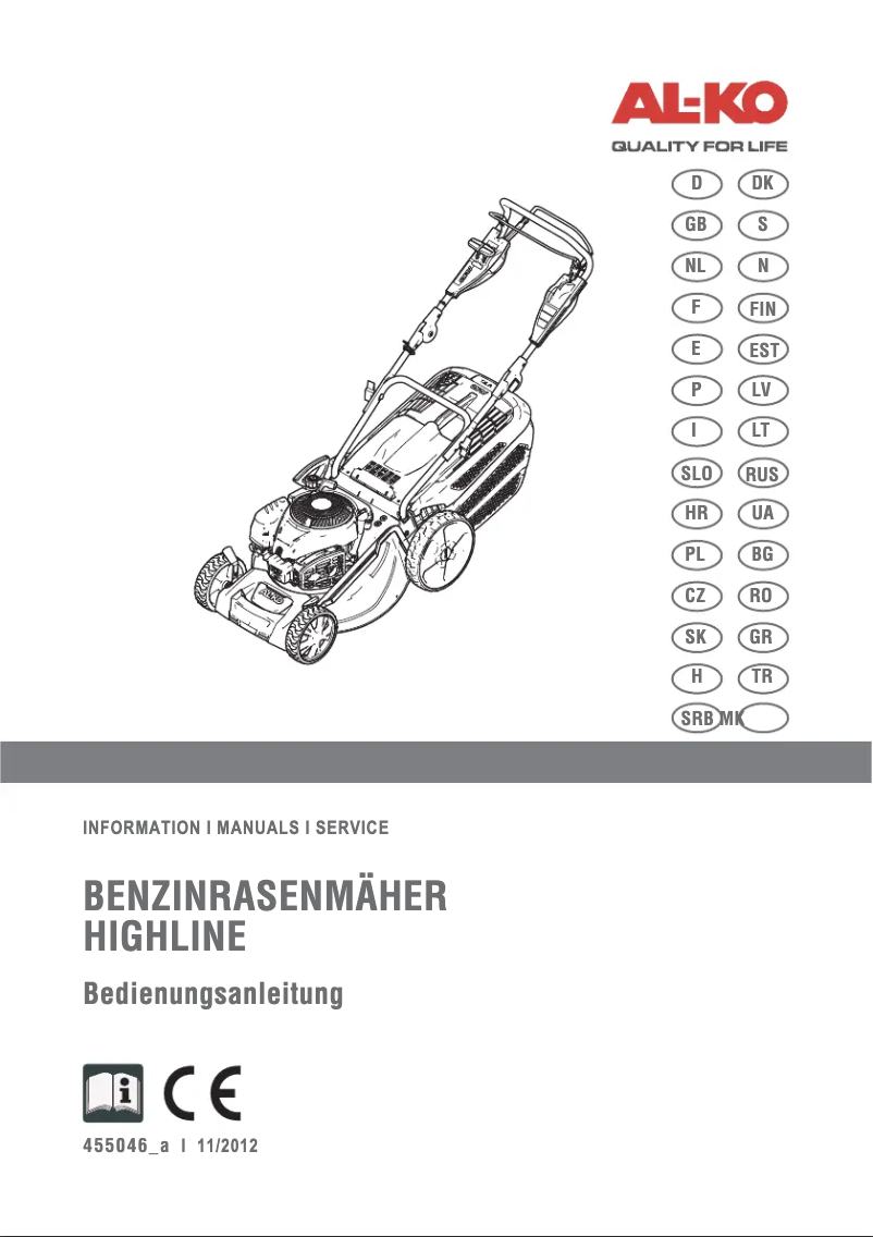 Imagen de la primera página del manual del dispositivo Highline 523 SP