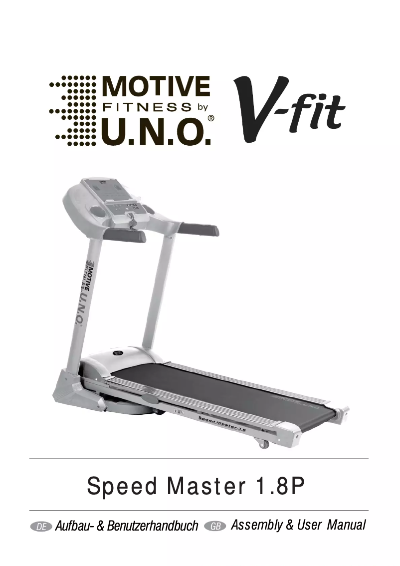 Página nº 1 - Manual de usuario Motive Fitness Speed Master 1.8P