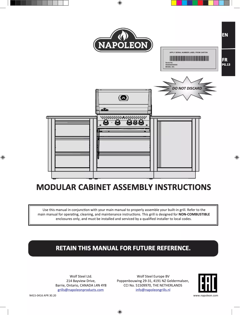 Imagen de la primera página del manual del dispositivo IM-UGC665