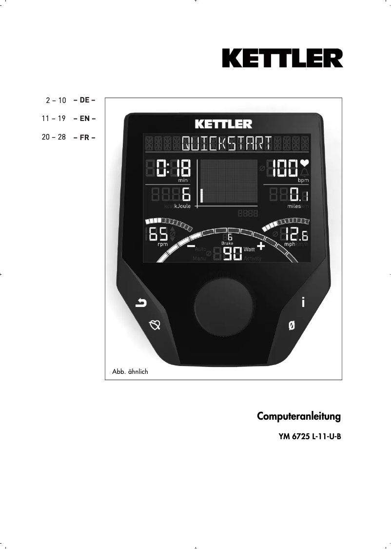 Imagen de la primera página del manual del dispositivo Optima 400
