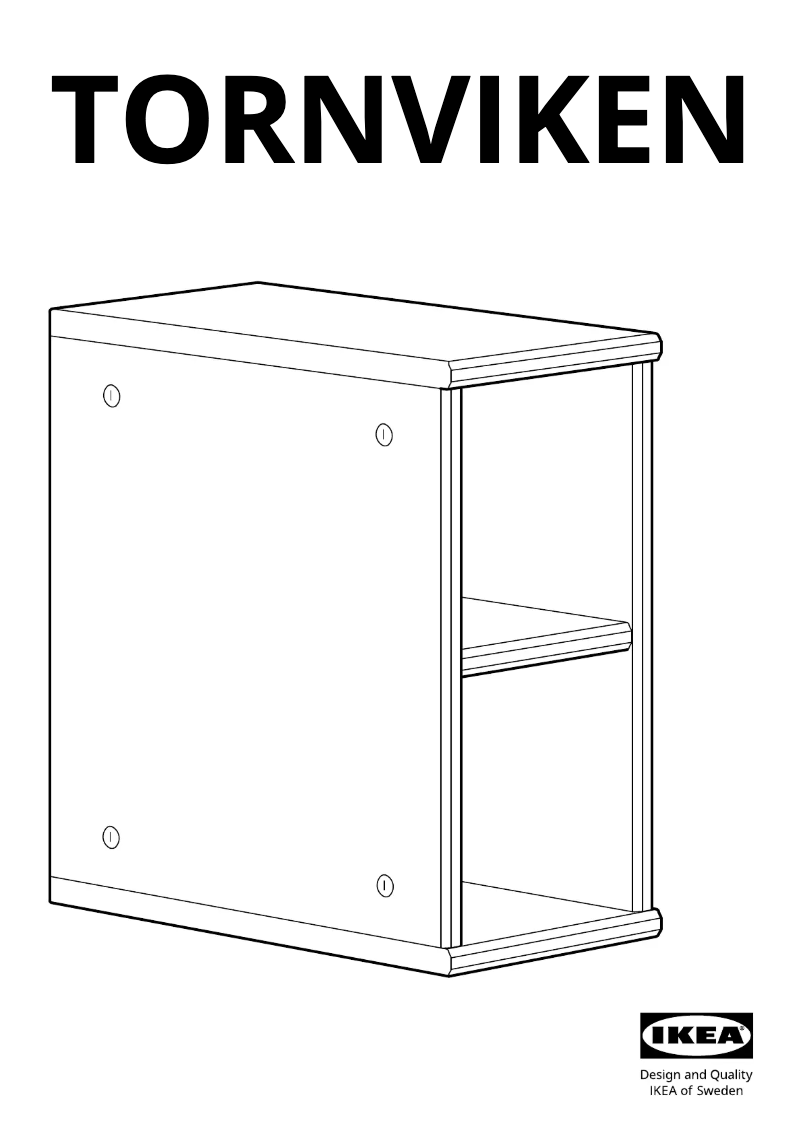 Página 1 del manual Manual de usuario Ikea TORNVIKEN 203.590.07