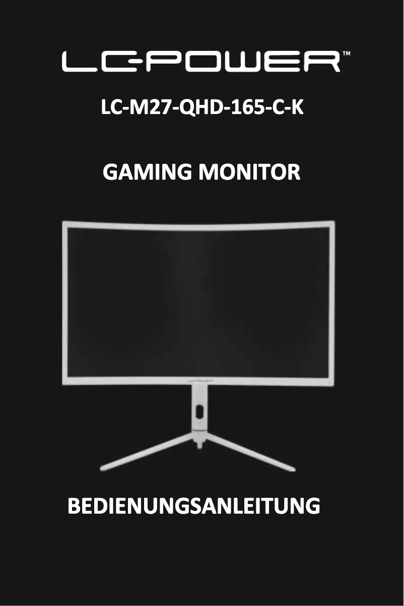 Página 1 del manual Manual de usuario LC-Power LC-M27-QHD-165-C-K