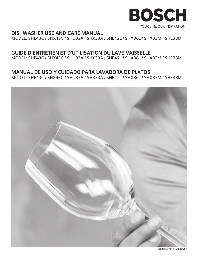 Página nº 1 - Manual de usuario Bosch SHE43C