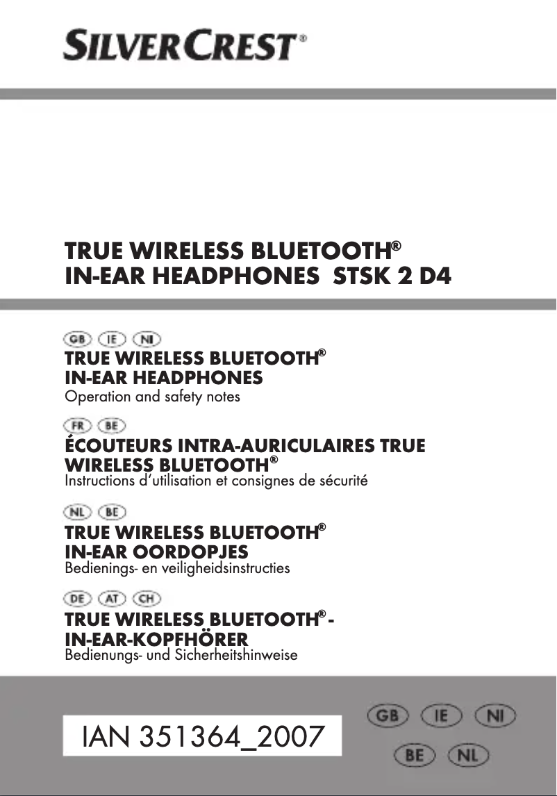 Imagen de la primera página del manual del dispositivo STSK 2 D4