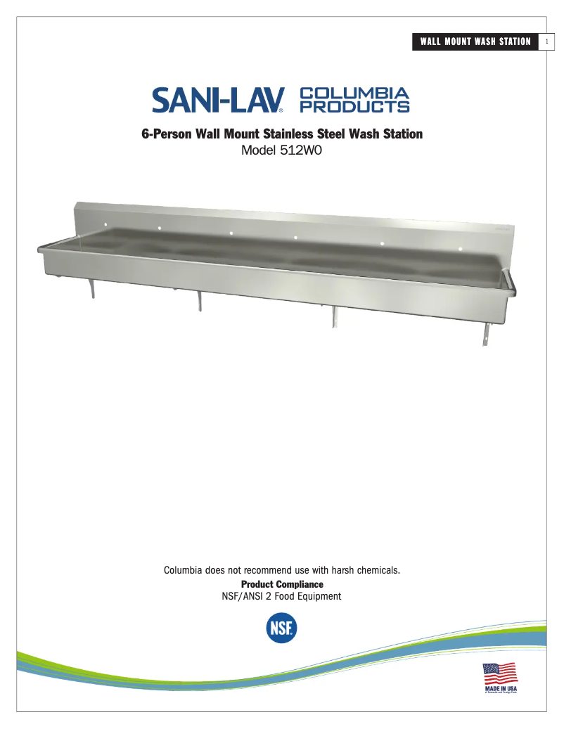 Página 1 del manual Manual de usuario Sani-Lav 512W0