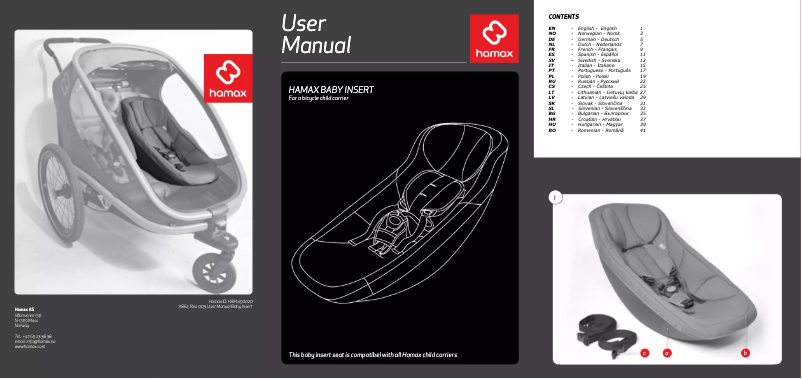 Imagen de la primera página del manual del dispositivo Baby Insert