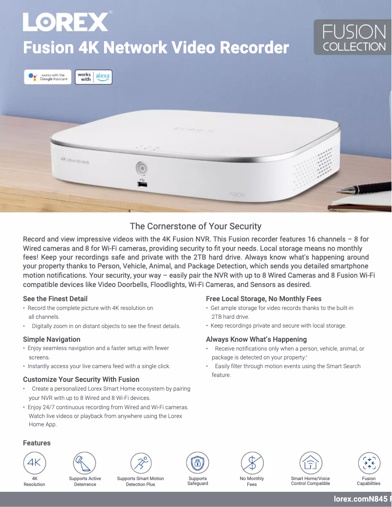 Imagen de la primera página del manual del dispositivo N845A62