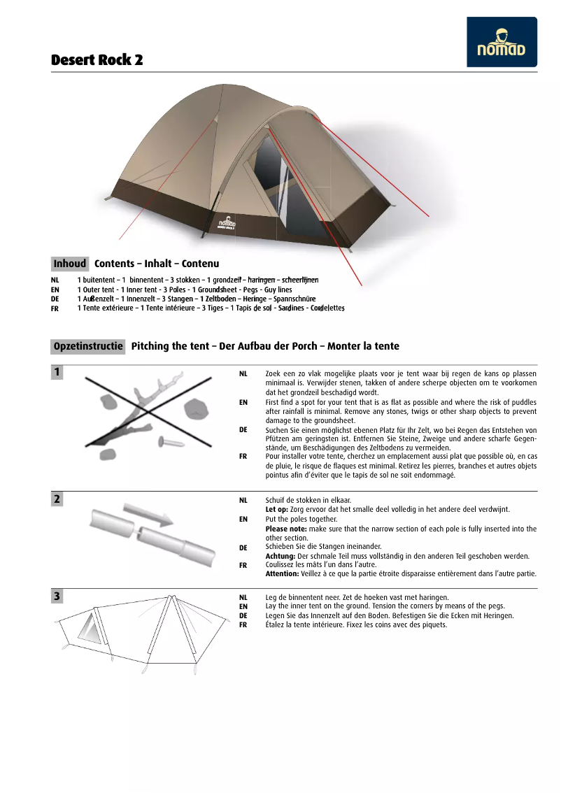 Página nº 1 - Manual de usuario Nomad Desert Rock 2