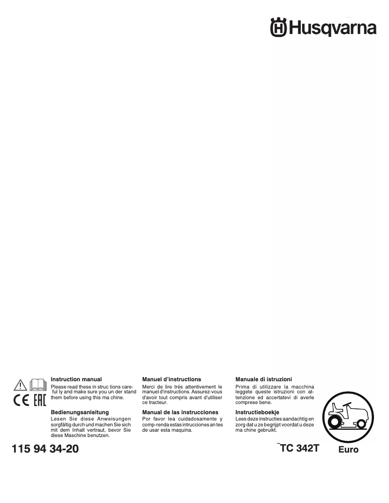 Imagen de la primera página del manual del dispositivo TC 342T