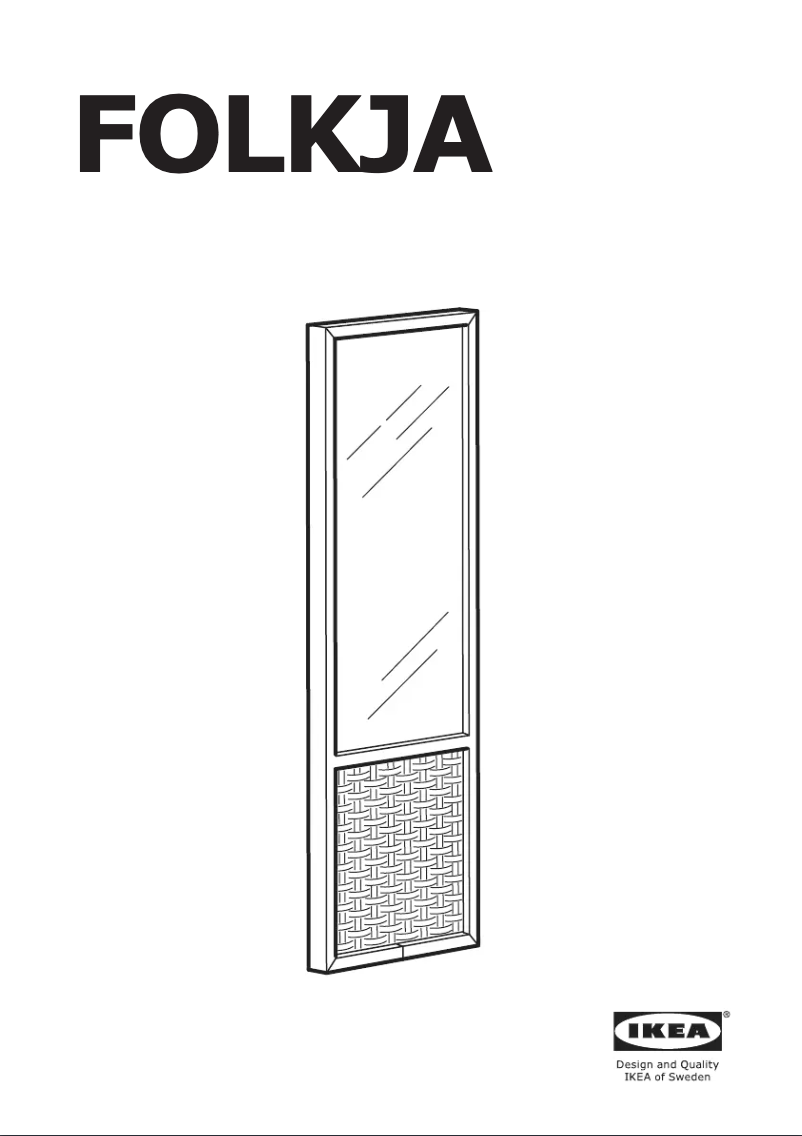 Página 1 del manual Manual de usuario Ikea FOLKJA