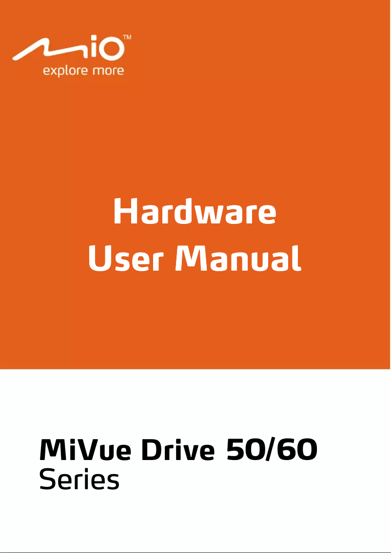 Imagen de la primera página del manual del dispositivo MiVue Drive 65