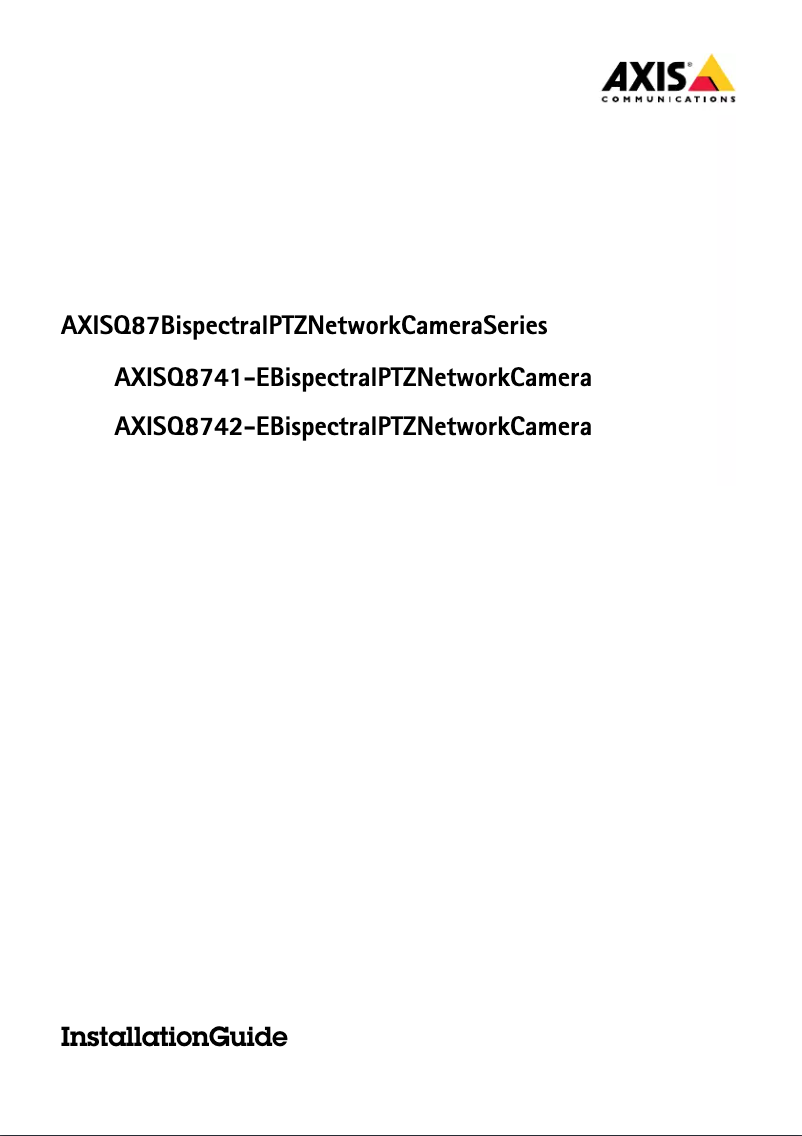 Imagen de la primera página del manual del dispositivo Q8742-E