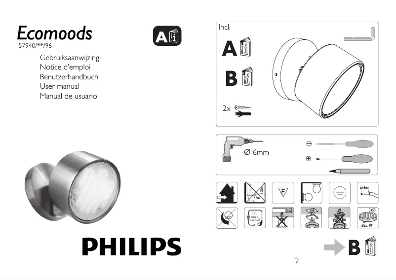 Página 1 del manual Manual de usuario Philips Ecomoods 579403196