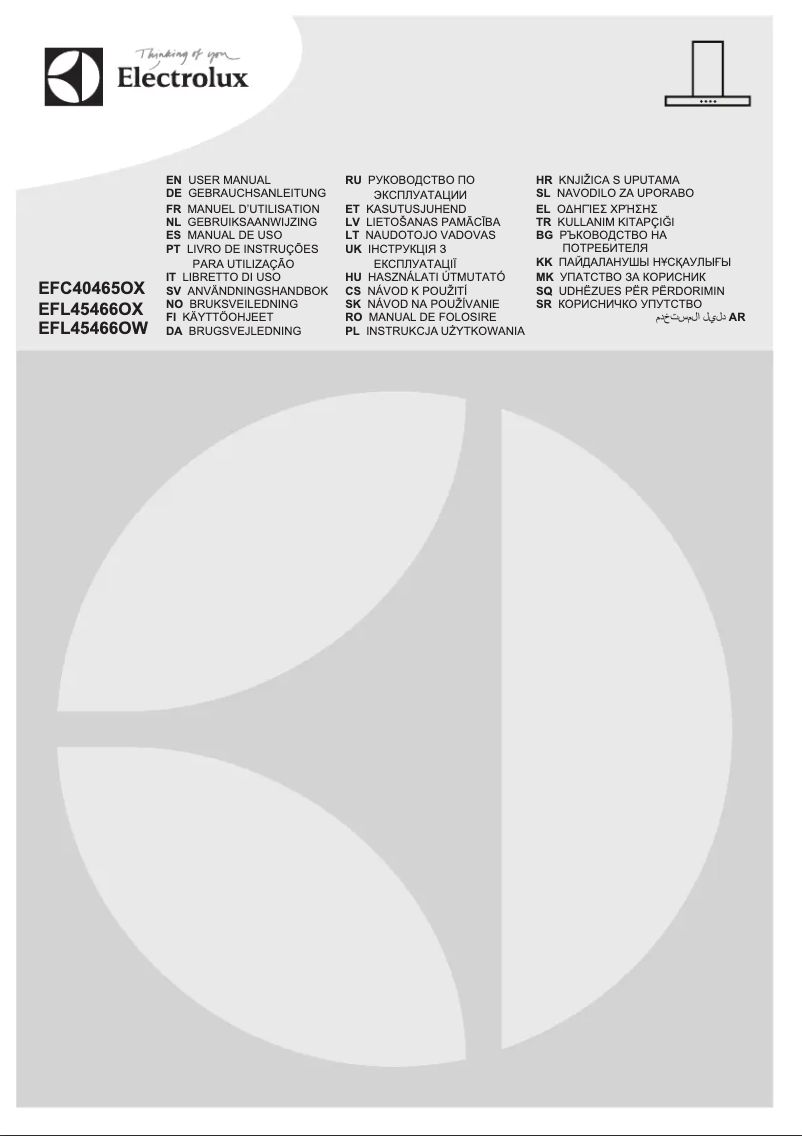 Página 1 del manual Manual de usuario Electrolux EFC40465OX