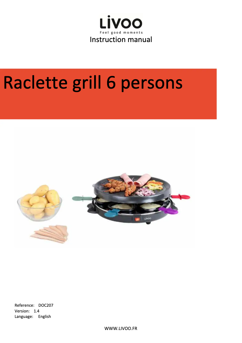 Imagen de la primera página del manual del dispositivo DOC207