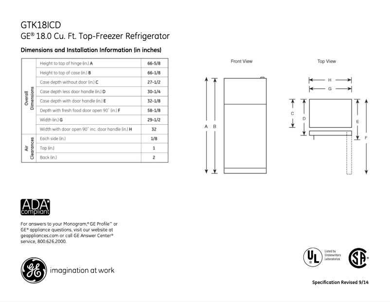 Imagen de la primera página del manual del dispositivo GTK18ICDBS
