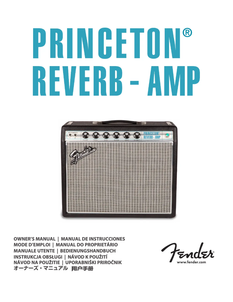 Página nº 1 - Manual de usuario Fender '68 Custom Princeton Reverb