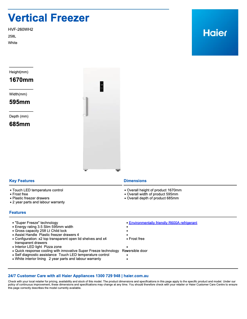 Imagen de la primera página del manual del dispositivo HVF260WH2
