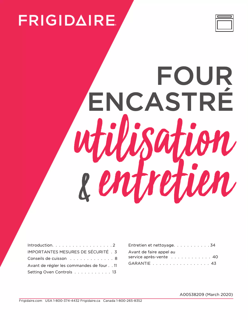 Imagen de la primera página del manual del dispositivo FGEW3069UF