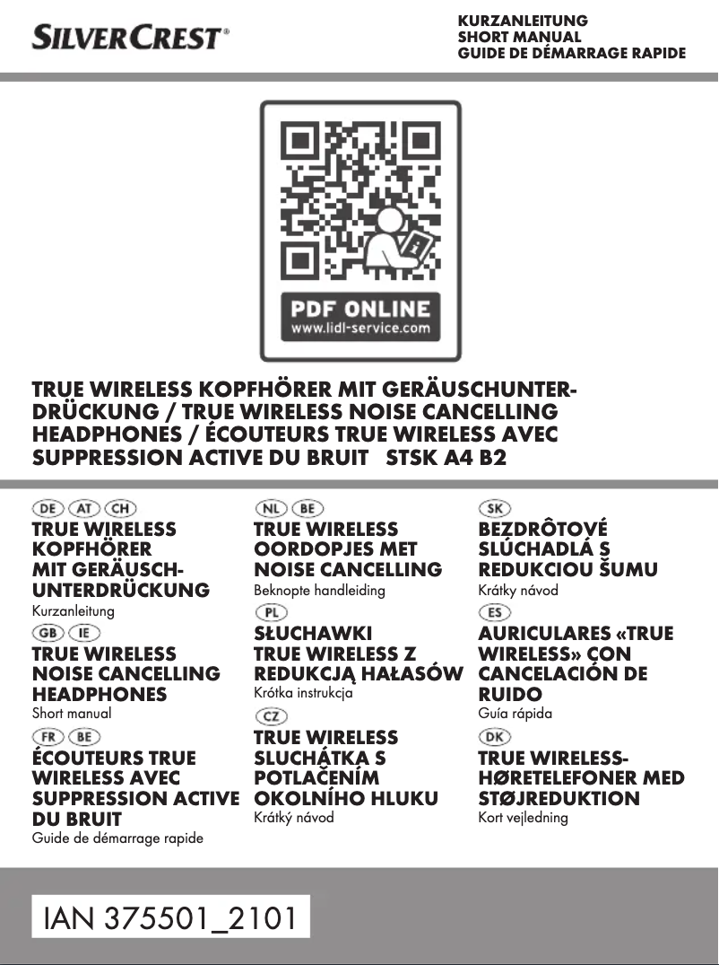 Imagen de la primera página del manual del dispositivo STSK A4 B2