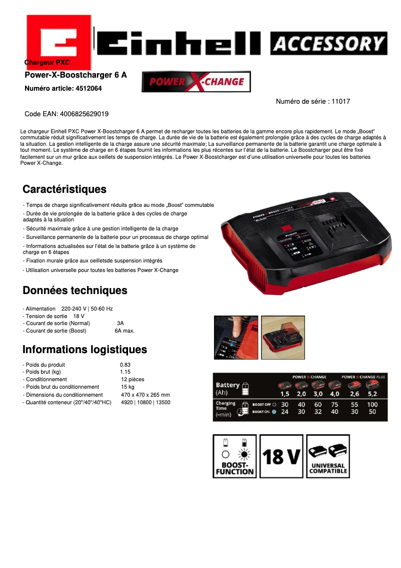 Imagen de la primera página del manual del dispositivo Power-X-Boostcharger 6A