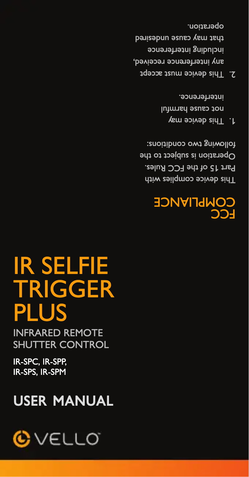 Imagen de la primera página del manual del dispositivo IR Selfie Trigger