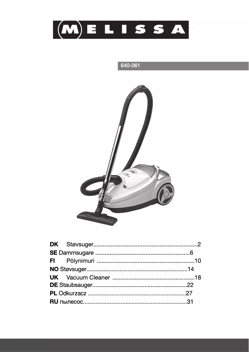 Imagen de la primera página del manual del dispositivo 640-061