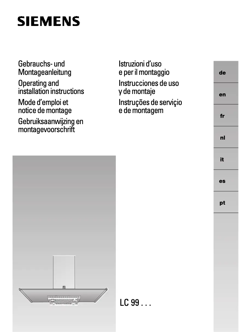 Imagen de la primera página del manual del dispositivo LC99950