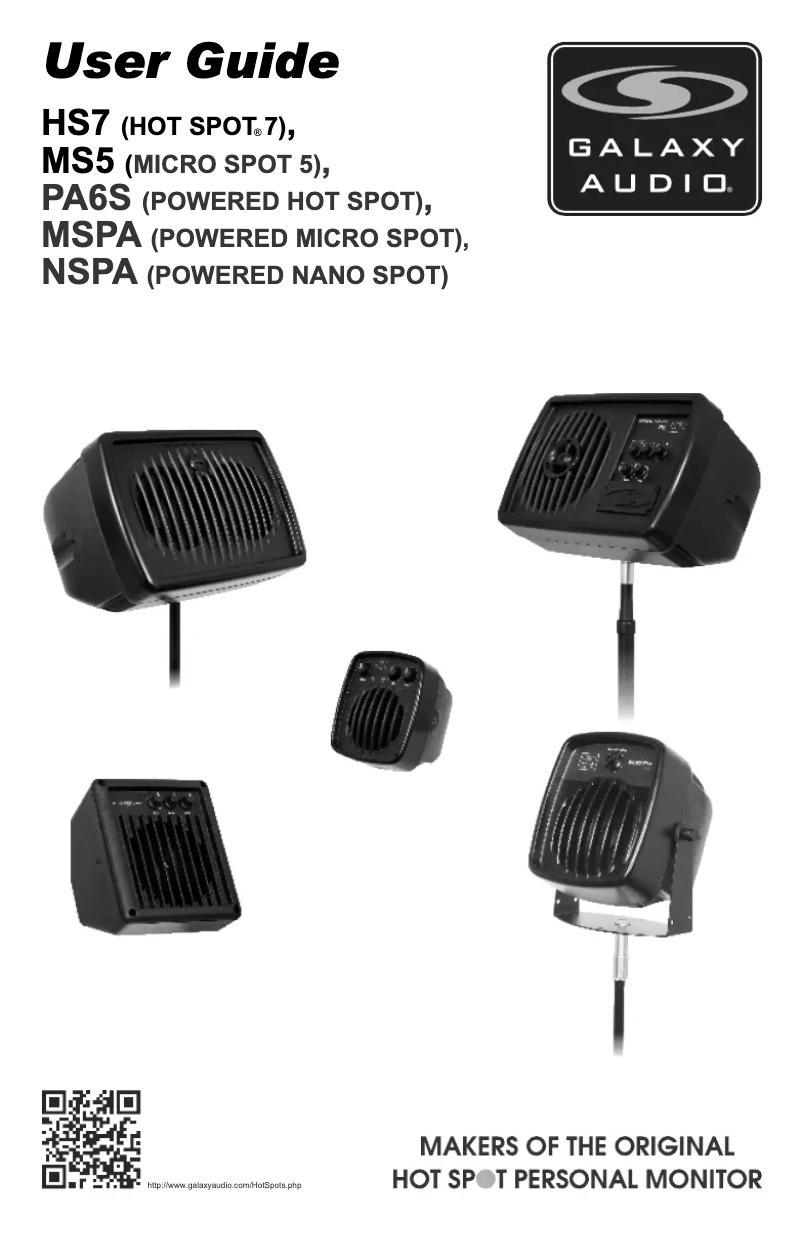 Imagen de la primera página del manual del dispositivo Hot Spot 7 HS7