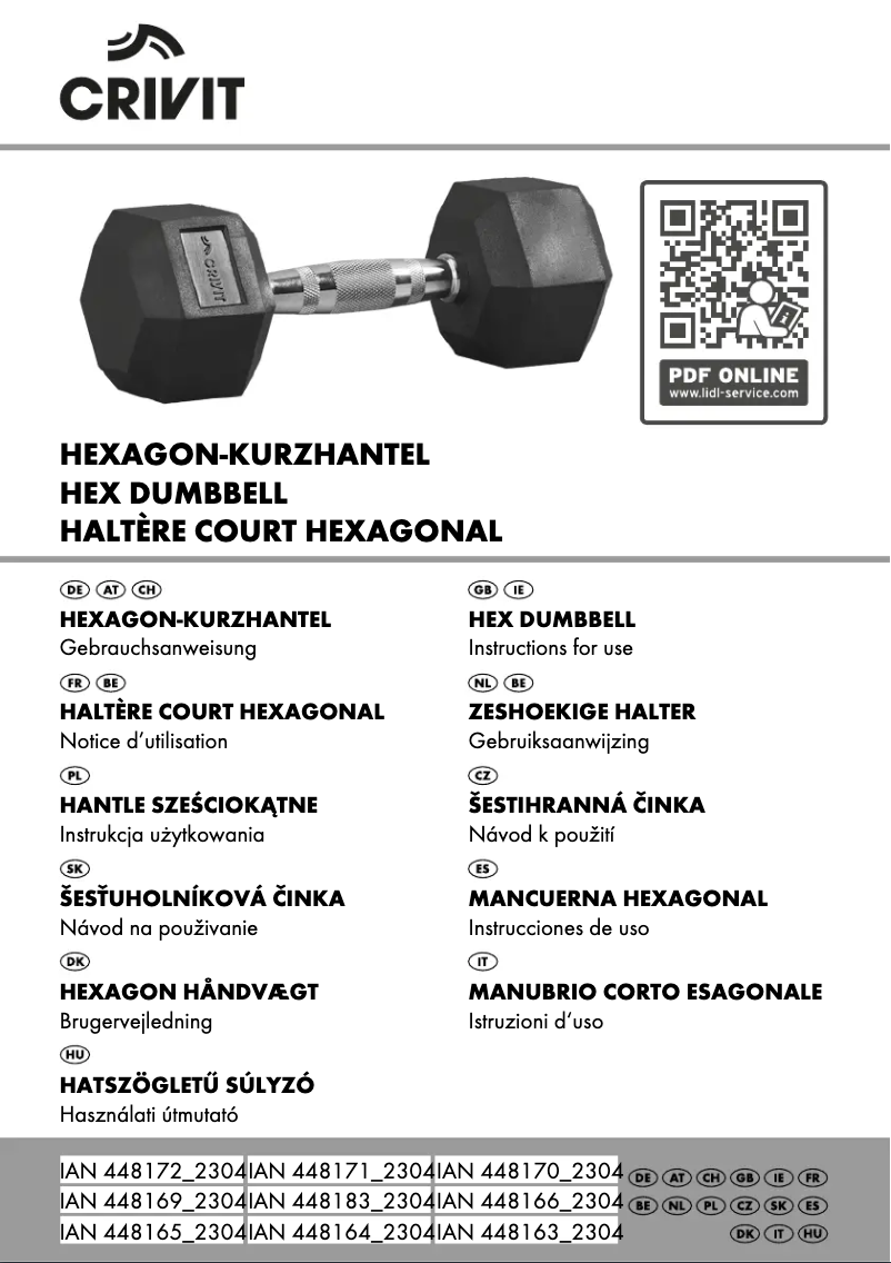 Imagen de la primera página del manual del dispositivo IAN 448163