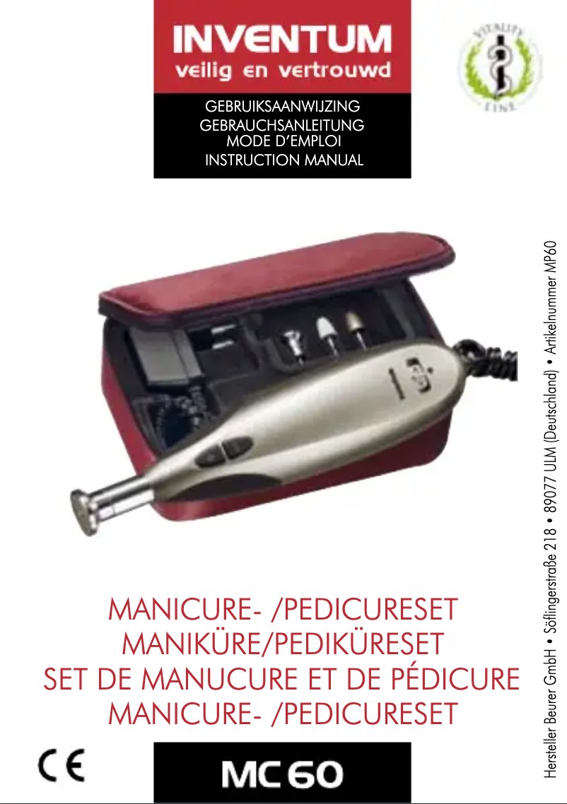 Imagen de la primera página del manual del dispositivo MC60